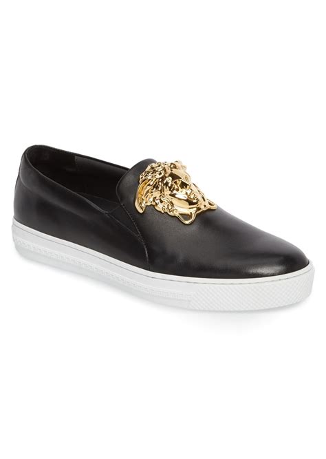 versace white palazzo slip-on sneakers size 13|Versace Medusa Palazzo Slip.